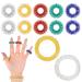 Aoliandatong 12 pieces massage rings set 10 pieces of fingers massage rings and 2 pieces of wrist massage rings acupressure ring bracelet Stress reduction for arthrosis.