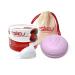 Sileu GO Pack: menstrual cup model rose - initiation model - ecological alternative to tampons and women tapes - size L transparent standard flexibility + rose -shaped case pink standard size L
