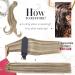 Moresoo Brown & Platinum Blonde Highlight Clip in Human Hair Extensions - 16 Inch, 7 Pieces, 120g - #9A/60 - Buy Online on GoSupps.com