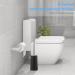 SetSail Compact Toilet Bowl Brush with 304 Stainless Steel Handle - Durable Scrubbing Bristles, Splash-Proof Holder - Bathroom Toilet Cleaner Brush (1 Pack) - Buy Online on GoSupps.com