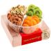 Dried Fruit & Nuts Gift Basket in Red Box (4 Assortments) Holiday Christmas Gourmet Bouquet Arrangement Platter, Birthday Care Package, Healthy Food Kosher Snack Tray for Adults Men Women Classic - 4 Piece Assortment