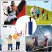 Jawflew Sports Ball Pump Kit - Portable Air Pump with Needle, Nozzle, Extension Hose - for Soccer, Basketball, Football, Volleyball, Rugby - 10PC Set - Buy Online on GoSupps.com