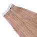 Tape In Hair Extensions #12 Light Brown 40cm - 100% Remy Real Hair 30 Bricks 4cm Wide Adhesive Tape | Tresse by Novon Hair Extensions - Buy Online on GoSupps.com