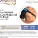 Copper Fit Elite Easy On-Off Shoulder Compression Sleeve - Black Small/Medium | Best Support for Pain Relief & Recovery - Buy Online on GoSupps.com