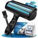 Fusselztz Home Premium lint roller black animal hair - removing the self -cleaning animal hair remover to the cat hair & dog hair reusable cat hair remover on sofa carpet & bed