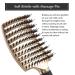 FIXBODY Boar Bristle Hair Brush - Curved Vented Oversize Design for Women Long Thick Curly Hair - Gold - Buy Online on GoSupps.com