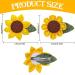 Whaline Sunflower Hair Alligator Clips - 4Pcs Yellow Flower Barrettes for Toddlers Girls - Cute Hair Accessories for Spring Summer Events - Buy Online on GoSupps.com