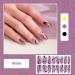 CHANGAR French Nail Polish Stickers Glitter Nail Polish Strips Decals Full Nail Wraps Stickers French Tip Design Adhesive Nail Art Decals with 2 Nail File for Home Women Girls DIY Nail Art - Buy Online on GoSupps.com