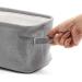 Juvale Grey Fabric Bathroom Storage Bin - 16 x 6 x 5.5 Inches - Buy Online on GoSupps.com