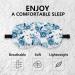 Blue and White Porcelain Silk Eye Mask - Adjustable Chinoiserie Sleep Mask for Women & Travel | Floral Blindfold for Comfortable Naps - Buy Online on GoSupps.com