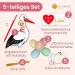 Gl cksgut Rattierorch Baby Pink 100 cm | 5-Part Birth Stork Set with Name Tag Greeting Card & Pen | Perfect Birth Gift for Baby Girls | Indoor & Outdoor Decoration - Buy Online on GoSupps.com
