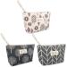 3 PCs cosmetic bag with zipper canvas make-up bag portable cosmetic bag of canvas double layer of cosmetic bags for travel business trips Camping Outdoor activities