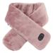 Ylszhy heated scarf USB-operated velvet washable for men and women soft neck heating pillows for outdoor activities in winter commuting hiking traveling skiing (light brown)
