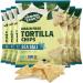 Heaven & Earth Sea Salt Tortilla Chips Grain Free Tortilla Chips 1oz (6 Pack) | Corn Free | Gluten Free Kosher for Passover | Made with Cassava