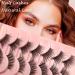 Heracks Half Lashes 14 Pairs - Natural Wispy Cat-Eye Faux Mink False Eyelashes with Clear Band - Reusable DIY Cluster Lashes - 2 Styles Mixed for Soft and Fluffy Look - 3/4 Corner Lashes - By Heracks - Buy Online on GoSupps.com