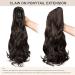 Dcbaboo Ponytail Extension Curly 18inch Claw Clip in Ponytail Hair Extensions Long Wavy Synthetic Pony tails Natural Wave One Piece Hairpiece Fake Ponytail for Women Medium Brown 18 inch 140g Medium Brown - Buy Online on GoSupps.com
