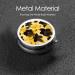 Black Yellow Petals Portable Metal Pill Box - Round Mini 3-Compartment Design for Small Pills Perfect for Travel - Buy Online on GoSupps.com