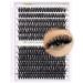 ALICE Lash Clusters DIY Lash Extensions 240PCS 14-20MM Individual Lashes Cluster Lashes Natural 40D D Curl Eyelash Extensions Faux Mink Individual Eyelashes V - 40D - (10-20mm)
