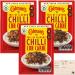 3 x Bundle Including Colman's Chilli Con Carne Recipe Mix - perfect with white rice quick to prepare chilli mix (50 g) - With Oerich Recipe Card