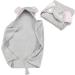 All Kids United 100% Cotton Baby Hooded Towel | Eco-Tex Certified | Soft Gray Bath Towel for Infants & Children (76x76 cm) - Buy Online on GoSupps.com
