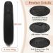 Flufymooz 66 cm Ponytail Extension - Curly Synthetic Hair for Women | Horse-Tailed Style in Pitch Black - Buy Online on GoSupps.com