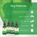 Stevia Liquid Drops Coffee Classics Bundle - 4 Flavours (Vanilla Irish Cream Cappuccino Hazelnut) - Zero Calorie Natural Sweetener by CraveStevia - Buy Online on GoSupps.com