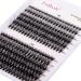 Individual Cluster Lashes Extensions 30D 40D 0.07 D Curl 8-16mm Mixed Trays Extensions 200Pcs Individual Cluster Lashes DIY Eyelash Extensions at Home 8-16mm DH-30D+40D-0.07-D