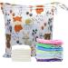 Wet Dry Bag 2 PCS Baby Wet Dry Bag Baby Reusable Diaper Wet Bag Cute Wet Dry Bags Washable Wet Clothes Bag with Handle Water Resistant Wet Clothes Bags Waterproof Reusable Wet Laundry Bag - Buy Online on GoSupps.com