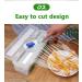 Refillable Plastic Wrap Dispenser with Slider Cutter - 328 ft Clear Cling Wrap for Food Storage - 12 in Width - (Pack of 1) - Buy Online on GoSupps.com