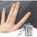 Fingernail Cutter Stainless Steel Small Nail Clipper Keychain | Women Fashion Accessory Manicure Trimmer for Polishing Nails for Travelling Dormitory Silver L - Buy Online on GoSupps.com