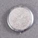 LALAFINA Women's Bling Compact Mirror - Double-Sided Rhinestone Makeup Mirror for Travel and Daily Use | White Round Folding Cosmetic Mirror - Buy Online on GoSupps.com