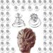 50 Pieces Crystal Twisters Spiral Set Bridal Rhinestone Hair Pins Silver Coil Hair Gems Hair Clips for Wedding Party Prom with Clear Box for Women Girls Party Gift Style A
