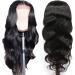 24 Inch Body Wave Lace Closure Wig for Black Women | Brazilian Virgin Hair | Pre Plucked with Baby Hair | Natural Color | 150% Density - Buy Online on GoSupps.com