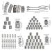 Viking Beard Beads Kit - 80pcs Metal Norse Runes Hair Rings for Men and Women | Perfect for Jewelry Making and Beard Decoration - Buy Online on GoSupps.com