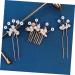 DOITOOL 1 Set Bridal Hairpin Vintage Wedding Decor Flower Insert Comb Rhinestone Decor Bun Hairpin Chinese Hair Accessories Hair Stick Hair Fork Alloy Rhinestones Women's Hair up - Buy Online on GoSupps.com
