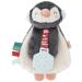 Itzy Ritzy - Itzy Lovey Including Teether  Textured Ribbons & Dangle Arms  Features Crinkle Sound  Sherpa Fabric and Minky Plush  North The Penguin