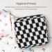 CekPo Sanitary Napkin Storage Bag - Checkered Portable Period Pouch for Women - Black - Buy Online on GoSupps.com