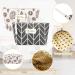 3 PCs Canvas Cosmetic Bag Set | Zippered Portable Make-Up Bags for Travel & Outdoor Activities - Buy Online on GoSupps.com