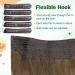 Easyouth Real Hair Wire Extensions 18 Inch Ombre Brown to Blonde 80g - Natural Invisible Fish Line Hair Extensions - #6/60/6 - Buy Online on GoSupps.com