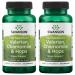 Swanson Valerian, Chamomile & Hops - Full Spectrum Herbal Supplement Promoting Relaxation & Comfort - Natural Formula Supporting Mind & Body Wellness - (60 Capsules) (2 Pack)