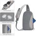 G4Free Lightweight Chest & Shoulder Sling Bag - Ideal for Men & Women Travel Hiking Running Climbing - Gray - Buy Online on GoSupps.com