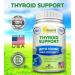 Premium Thyroid Support Supplement with Iodine (180 Capsules) - Herbal & Vitamin Complex for Healthy Hormone Balance & Energy Boost - Includes B12, Ashwagandha, Bladderwrack & Kelp - Buy Online on GoSupps.com