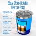 Kichuzl Colorful Straw Cups Pack of 2 - Stainless Steel Toddler Cup Set (Rose/Blue) - Buy Online on GoSupps.com