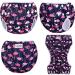 Luxja Reusable Baby Swimming Diaper - Adjustable & Washable (0-3 Years) - 2 Pack Butterfly & Flamingo Design - Buy Online on GoSupps.com
