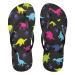 Mnsruu Animal Paw Print Flip Flops Black Hotel Spa Bedroom Travel S for Men Women