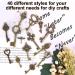 Set of 40 Flying Keys Charms, Dragonfly Wings, Vintage Skeleton Keys for Wedding Party Decor - DIY Decorations - Buy Online on GoSupps.com