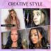 Braid Hair Extensions 4 PCS Baby Braids Front Side Bang Clip in Hair Extensions Long Synthetic Hair for Women Daily Wear 20 Inch Cool Light Blonde - Pack of 4 - Buy Online on GoSupps.com