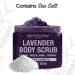 Lavender Sea Salt Body Scrub with Shea Butter and Aloe Vera - 340g/12oz - Buy Online on GoSupps.com