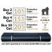 Gorilla Mats Premium Large Yoga Mat 6' x 4' x 8mm - Non-Toxic, Non-Slip Barefoot Exercise Mat for Home Workouts - Onyx Black/Grey - Buy Online on GoSupps.com