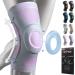 NEENCA Knee Brace Knee Compression Sleeve Support for Men Women with Patella Gel Pads & Side Stabilizers Medical Grade Knee Pads for Running Meniscus Tear ACL Arthritis Joint Pain Relief XL Pink Grey